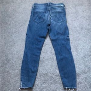 Mother Stunner Zip Ankle Step Fray